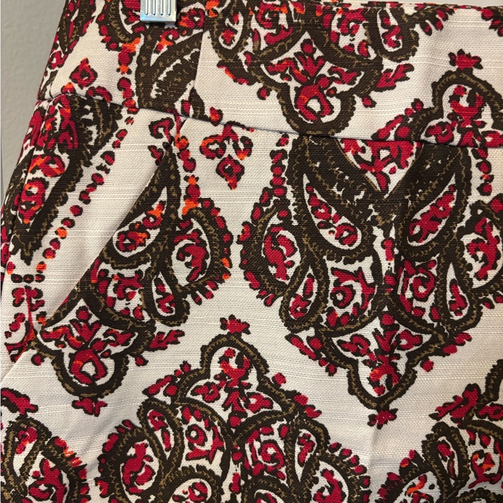 Merona Red and Black Patterned Pencil Skirt NWOT - Picture 5 of 8